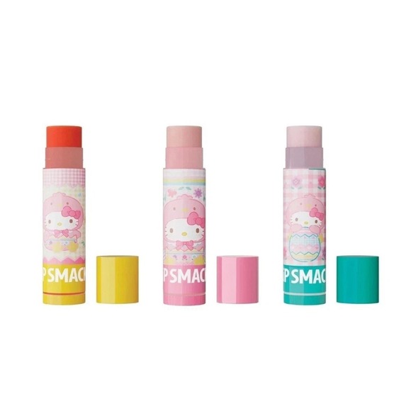 Lip Smacker Hello Kitty Balm Mango Pop, Cotton Candy Burst, Bloo-MINT - Picture 3 of 3